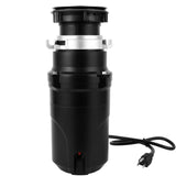 Garvee Garbage Disposal 1/2 Hp, Continuous Feed Noise Insulation Food Waste Disposal, Stainless Steel 3 Stage Grinding, With Dishwasher Connection, Splash Guard, Elbow, for Kitchen Sink, Black - Black