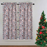 Garvee Cafe Curtains 45 Inch Length, Animals Farmhouse Home Decor Tier Curtains for Kitchen Cafe Bathroom Window Curtains, Animals - Animals