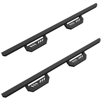 Garvee Estribos para Chevy Silverado/Sierra 2019-2023 1500 y 2020-2023 Silverado/Sierra 2500HD 3500HD Crew Cab (excluye 2019 1500 LD/Limited), barras laterales para puerta de coche, barras Nerf para camiones, rieles de paso