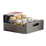 Garvee Pull Out Cabinet Organizer Adhesive Film Heavy Duty Slide Out Drawers Kitchen Carbon Steel Moisture Resistant