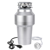 Garvee 3/4HP Garbage Disposal, 560W Food Garbage Disposals, 0.75HP Continuous Feed Food Waste Disposer With 14 Inch Cord, 4200r/Min Food Waste Grinding System for Kitchen Sinks, Wireless Switch - Silver