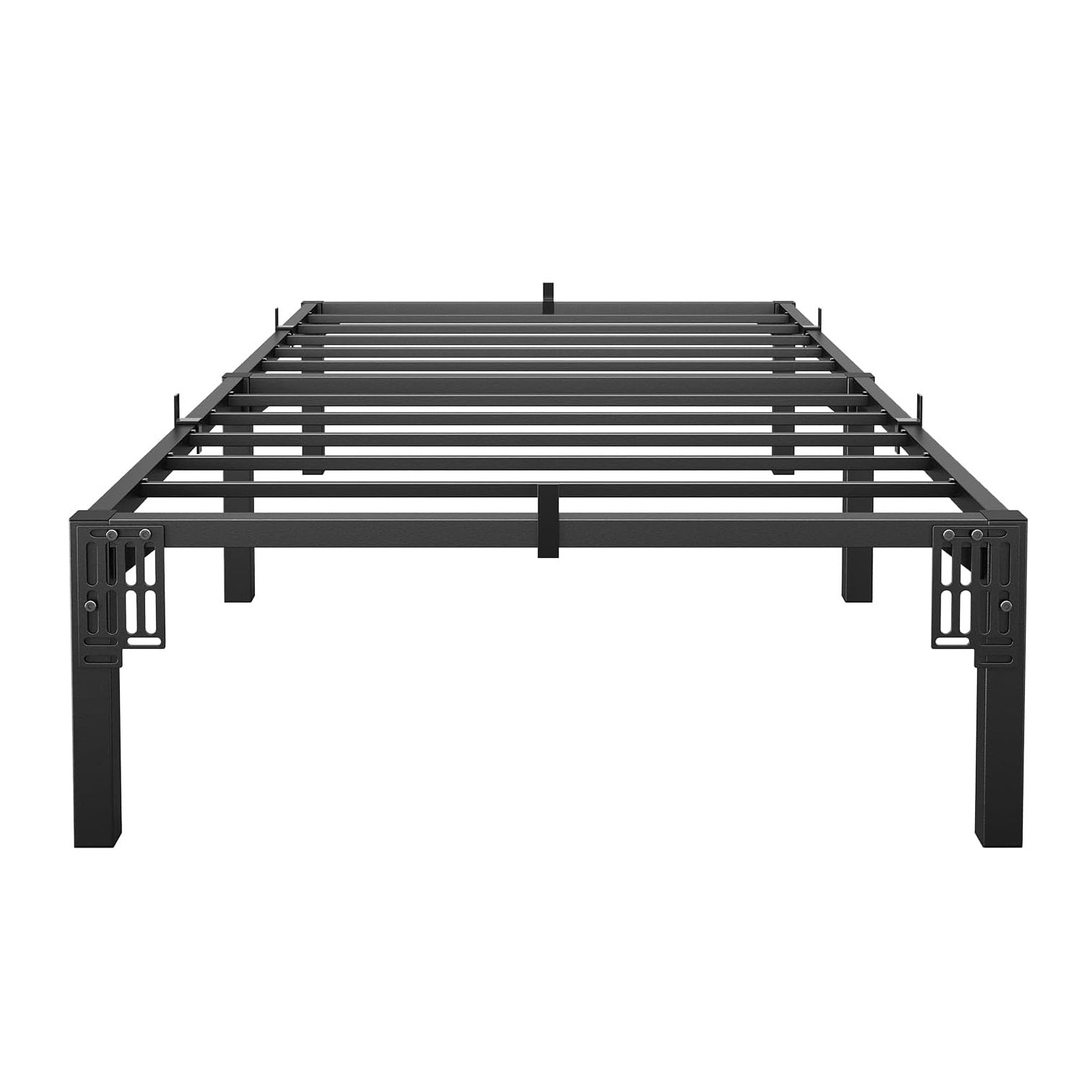 Garvee Heavy Duty Twin Bed Frame 16 Inch Hight, Metal Platform Bed Frame with Reinforced Slats Support, 800 Lbs Load Capacity, Noise Free, No Box Spring Needed and Screws, Tool-Free Assembly