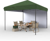 10'x10' Pop Up Canopy Tent with Sidewall for Outdoor Events