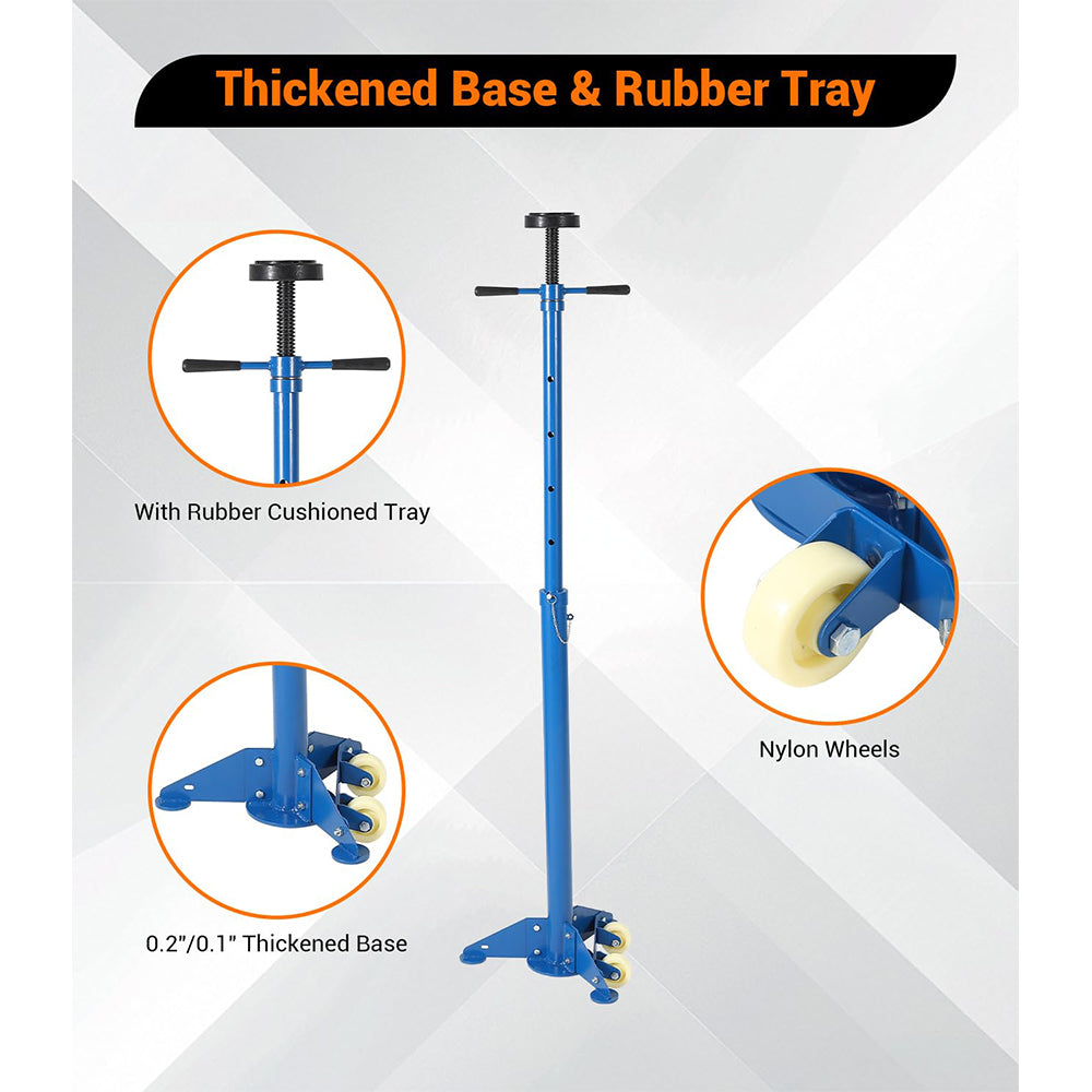 Garvee 3/4 Ton Underhoist Support Stand - 1655 lbs Capacity Jack Stand with 38.4" to 75.4" Lifting Range for Vehicle Lifting and Support, Blue