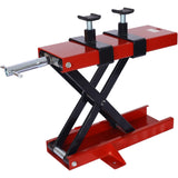 Garvee Motorcycle ATV Scissor Lift Jack 1100 Lbs Capacity Red 1 Jack for Garage Repair Center
