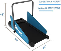 Garvee 2 in 1 Dog Treadmill with LED Display for, 2.5 Hp Foldable Pet Treadmill for Doggy Running Machine, Foldable Pet Pacer Treadmill Pad for Small and Medium Dogs Home Use, Blue