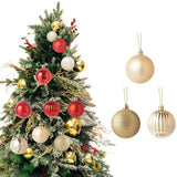 Garvee 36Pcs Christmas Ball Shatterproof Small Christmas Ball Xmas Tree Ornaments with Hanging Loop for Party Home Decor red - Red
