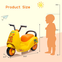 6V Ride On Motorcycle for Toddler, Electric Battery Powered Ride On Motorbike Toy with Music, Pedal, 3 Wheels Car, Kids Car for 3-6 Years Kids