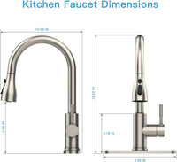 Kitchen Drinking Water Faucet - 100% -Free, Stainless Steel 304, Compatible with Filtration Systems