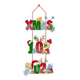 Garvee Christmas Door Hanger Lightweight Paper Xmas Tree Hanging Ornaments Merry Christmas Decor for Home Party Indoor Outdoor Style Two - style two