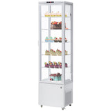 Garvee Commercial Refrigerator - 10.52 cu.ft. 298L Display Fridge, Upright Beverage Cooler with LED Light, Auto Defrost & Air-Cooling for Home, Store, Gym, Office, Cafe Restaurant - White - White