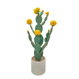 Garvee Artificial Cactus Plant Tall UV Resistant Faux Desert Cacti Potted Plant Green Indoor Outdoor Decoration
