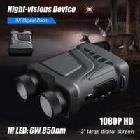 Garvee Digital Night Vision Binoculars for Adults, 5X Digital Zoom, 3" TFT Screen, 7-Level IR, 984ft/300M Range, Rechargeable, 1080P HD Infrared Goggles for Hunting, Camping, Outdoor Exploration