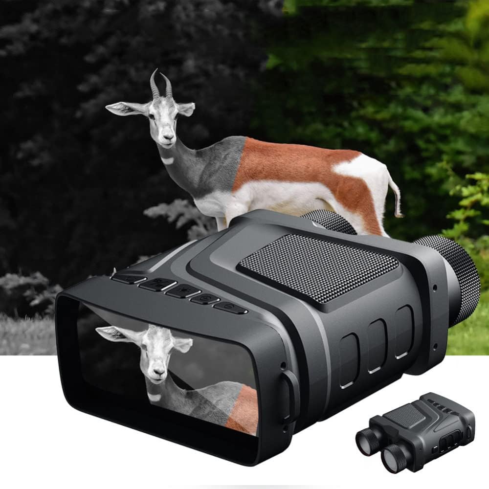 Garvee Digital Night Vision Binoculars for Adults, 5X Digital Zoom, 3" TFT Screen, 7-Level IR, 984ft/300M Range, Rechargeable, 1080P HD Infrared Goggles for Hunting, Camping, Outdoor Exploration