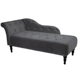 Garvee Chaises Longues, Dark Gray - High-legged chaise longue (dark grey HY801-52)