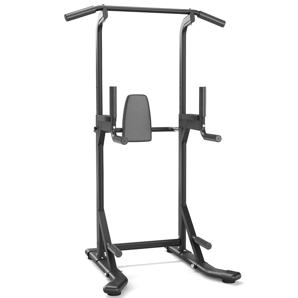 Garvee Pull Up Bar Free Standing Power Tower Dip Station For Home Gym 450LBS Capacity Black