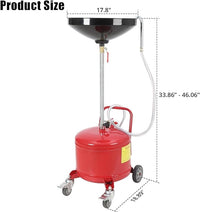 Industrial Portable Waste Oil Drainer, Multi-Spec, Capacity Up to 20 Gal,  Adjustable, with Funnel