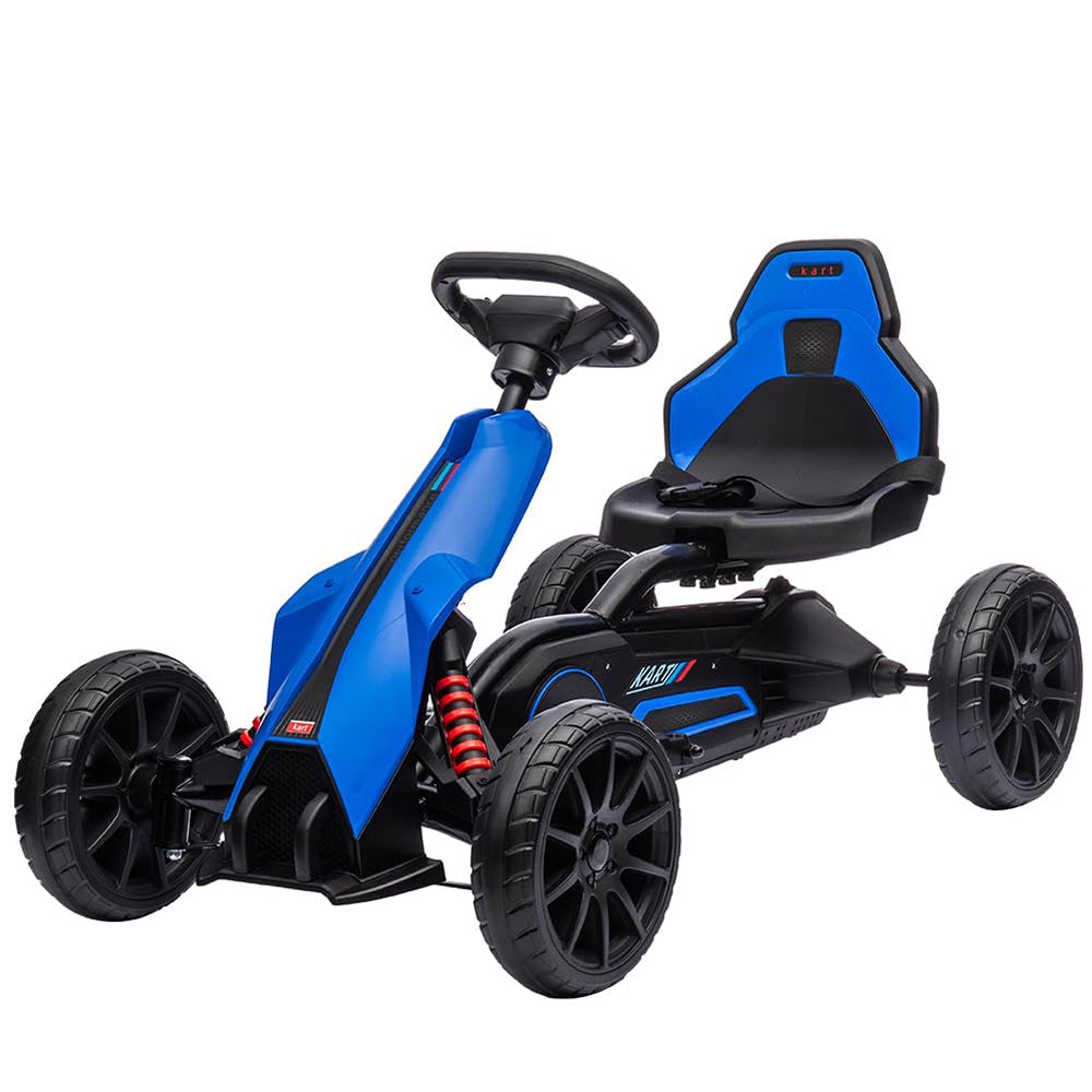 Garvee Ride - P Series: 12V Electric Go Kart for Kids,7Ah Battery Powered Car for Toddlers, Adjustable Seat, High/Low Variable Speeds,EVA Wheels, for 3-6 Years - Blue