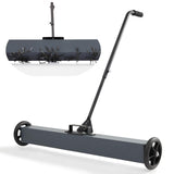 Garvee 24 Inch Rolling Magnetic Sweeper, 33Lbs Capacity, with Wheels