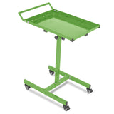 Garvee Heavy-Duty Tool Work Table with Wheels - Adjustable Rolling Workbench with 220 lbs Capacity, Lockable Wheels, Ideal for Garage, Repair Shops, and DIY Projects, Green - Green