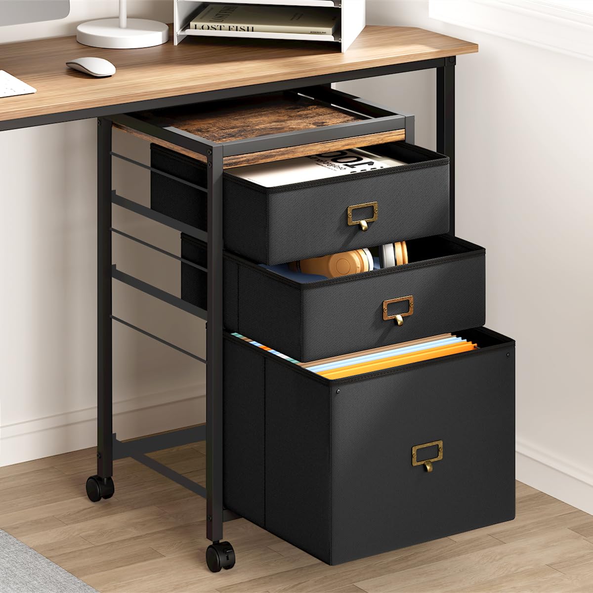 thumbnail image 2 of 2 Drawer File Cabinet, Printer Stand Lateral Filing 2 of 12