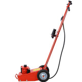 Garvee 22 Ton Pneumatic Floor Jack Red Quick Lift Air-Operated Bottle Jack for Garages Repair Shops with Wheels Durable Steel