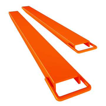 Garvee 5.5" Width Pallet Fork Extension, 4600 LBS Max Heavy Duty Steel Pallet Extensions for Forklift Truck - Orange / 84x5.5 inch