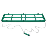 Garvee 4FT Driveway Drag Harrow for ATV, UTV & Tractor, Heavy-Duty Tow Behind Landscape Grader with 6FT Chain for Gravel, Soil, Yard & Field Leveling - Green