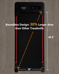 Portable 2.5 HP Walking Pad, 0.6-3.8 MPH, 256 LBS Under Desk
