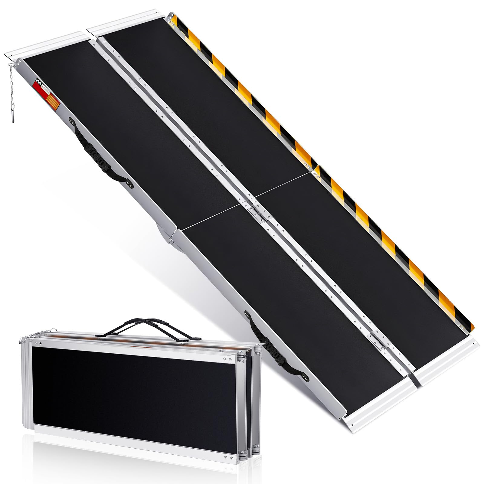 GARVEE 5 FT Wheelchair Ramp - Portable, Non-Slip Aluminum Access Solution