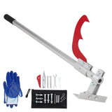 Garvee Timberjack with cant hook handle, aluminum log lifter, grip handle, includes gloves, Ideal for rolling and raising logs - Silver