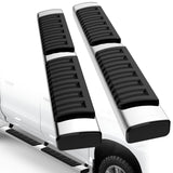 Garvee Running Boards, 6.3 Inch Stainless Steel Side Steps, Compatible with 2015-2025 Ford F-150 SuperCrew Cab (4 Doors Pickup), 2017-2024 F-250 F-350 Super Duty Crew Cab - Black