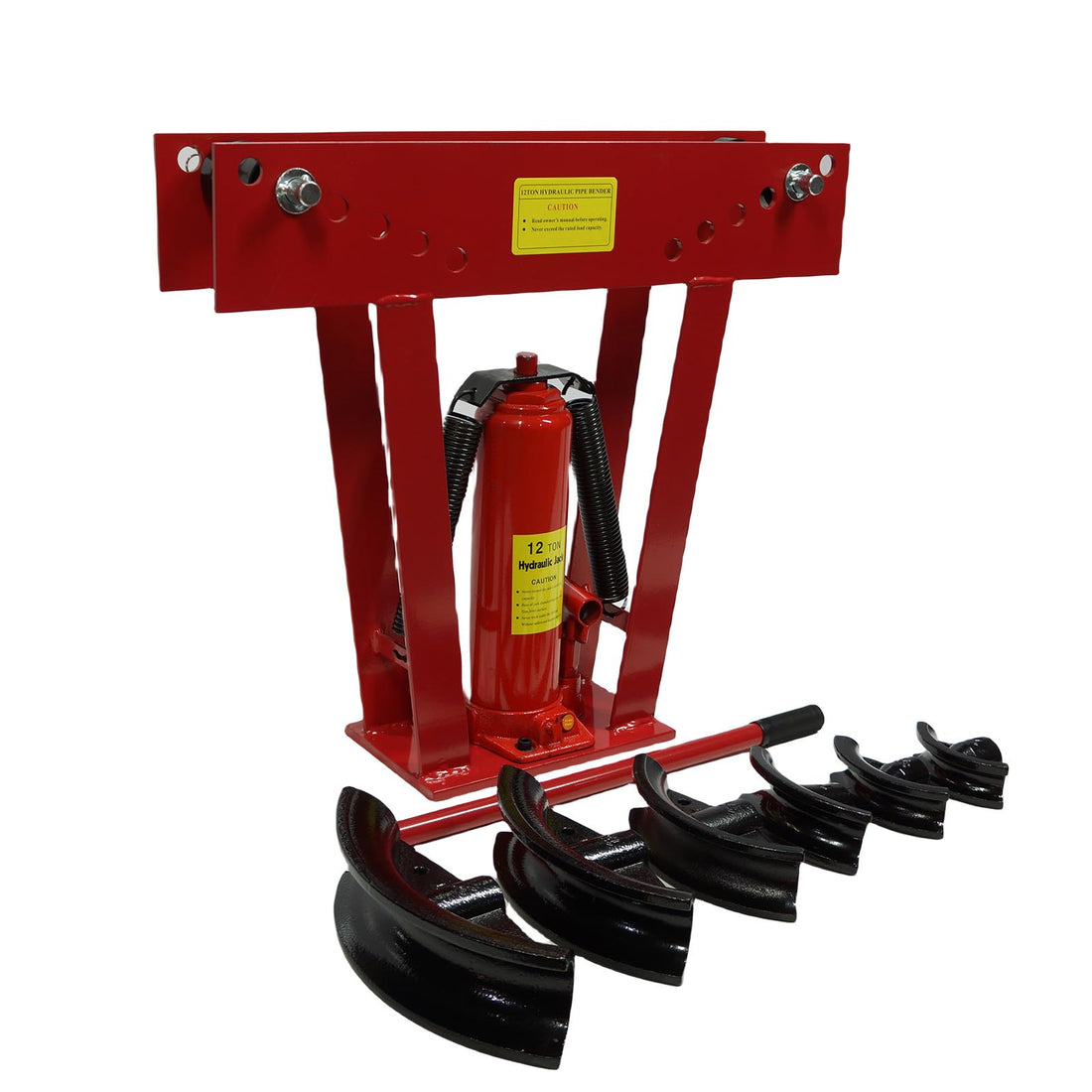 12 Ton Hydraulic Tube Bender, 6 Dies for Exhaust & Tubing