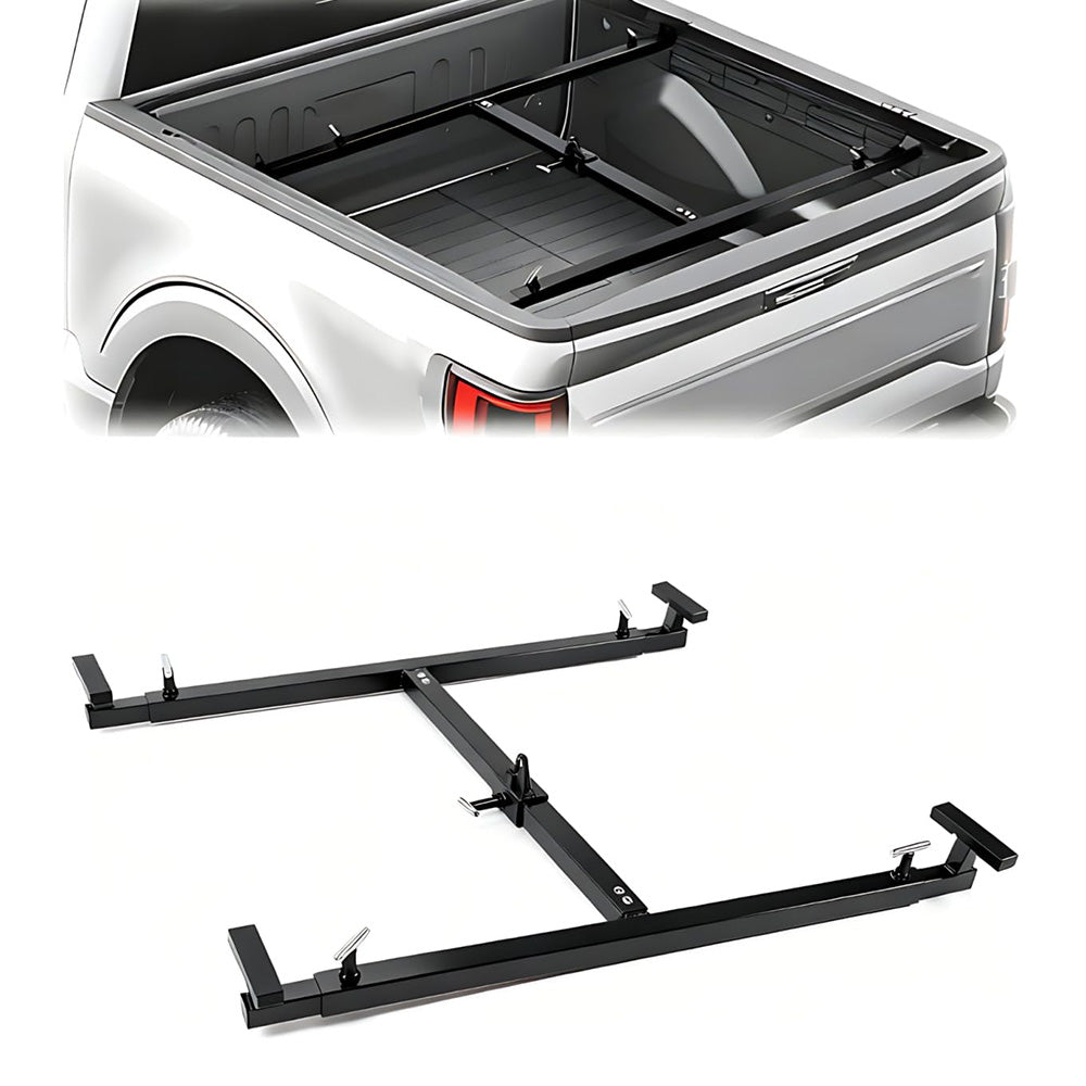 Garvee Truck Bed Lifter - 800 lbs Capacity, Adjustable 43"-79" Universal Box Lift for Pickup Trucks, Heavy-Duty Design, Black