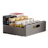 Garvee Pull Out Cabinet Organizer With Adhesive Film Heavy Duty Slide Out Drawers For Kitchen Carbon Steel Moisture Resistant