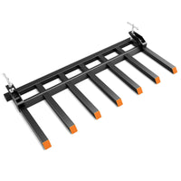 Garvee 68” Clamp on Debris Forks for Tractor Bucket, Heavy Duty 5500lbs Clamp on Pallet Forks Bucket, Efficient Clean-up, Quick Attach Pallet Forks for Loader Bucket Skid-steer Tractor