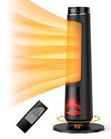 Garvee 31 inch 1500W PTC Ceramic Tower Heater for Large Rooms