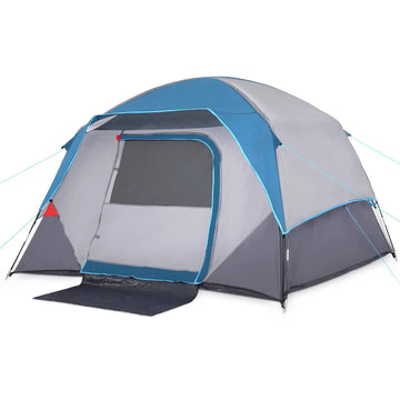 Garvee Camping Tent,Easy Set up Camping Tent 4 Person and 6 Person for Hiking Backpacking Traveling Outdoor, Light Blue