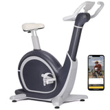Garvee AI-Driven Exercise Bike with 36 Levels Magnetic Resistance, 350 lbs Capacity, Ergonomic Design, Immersive Virtual Cycling Experience for Cardio & Training - Black