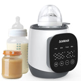Garvee Baby Bottle Warmer, 5 in 1 Bottle Warmer for Breastmilk and Formula, Fast Heating & Defrosting BPA-Free Baby Milk Warmer with LCD Display, Timer, Temperature Control