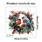 Garvee Christmas Bird Wreath Toilet Seat Stickers Self-Adhesive DIY Removable PVC Toilet Lid Decals for Bathroom Cistern Restroom Power Switch Decor CH33036 1 - Ch33036