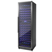 GARVEE 24 Inch Tall Wine Cooler Refrigerator 187 Bottles Wine Fridge Built-in Freestanding Wine Cooler with Professional Compressor