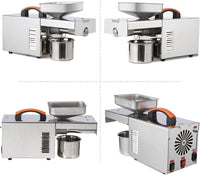 GARVEE 900W Electric Oil Press Machine - Automatic Cold & Hot Oil Extractor with 340 Stainless Steel, Perfect for Pressing Peanut, Sesame Seeds, Walnut, Almond, Pumpkin, and Rapeseed
