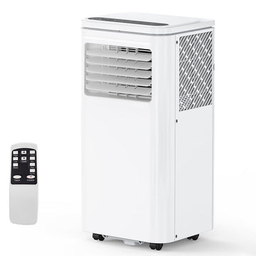 Garvee 10000 BTU Portable Air Conditioner, 3-In-1 AC Unit with Cooling, Dehumidifier & Fan, for Rooms Up to 450 Sq.Ft, Includes LCD Display & Remote Control, for Bedroom, Office, Dorm, White