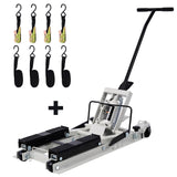 Garvee Hydraulic Motorcycle Jack Lift Table With Straps For Bike ATV Dirt Bikes 1500 LBS Capacity Grey - Grey