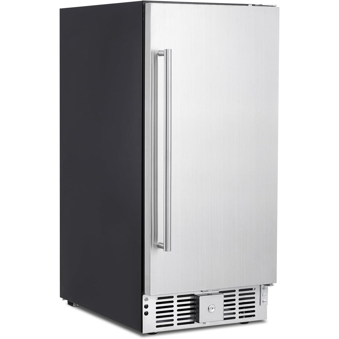 15-Inch Beverage Fridge, 110 Cans, Stainless Steel for Kitchen