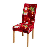 Garvee Christmas Chair Covers, Stretch Washable Christmas Chair Slipcovers Protector Christmas Decoration for Home Kitchen Dining Room - Pcc-pc0098