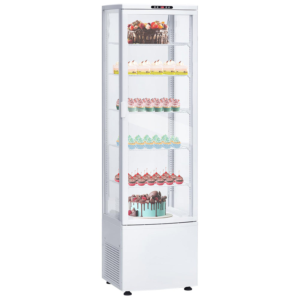 Garvee 308L/10.9 Cu.FT Commercial Refrigerator Display Case, Display Fridge Single-Door Pastry Display Case with LED Lighting for Home Store Gym Bar