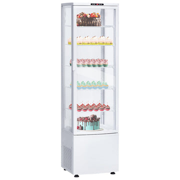 Garvee 308L/10.9 Cu.FT Commercial Refrigerator Display Case, Display Fridge Single-Door Pastry Display Case with LED Lighting for Home Store Gym Bar