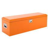 Garvee 48-Inch Steel Truck Bed Tool Box - Diamond Plate Design with Side Handles and Locking Keys, Compact and Durable Storage, Orange - Orange